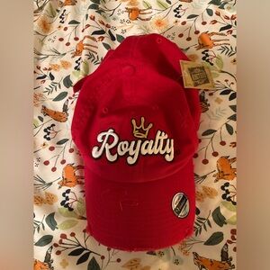 New with Tag Red Royalty Baseball Cap by KBETHOS Vintage